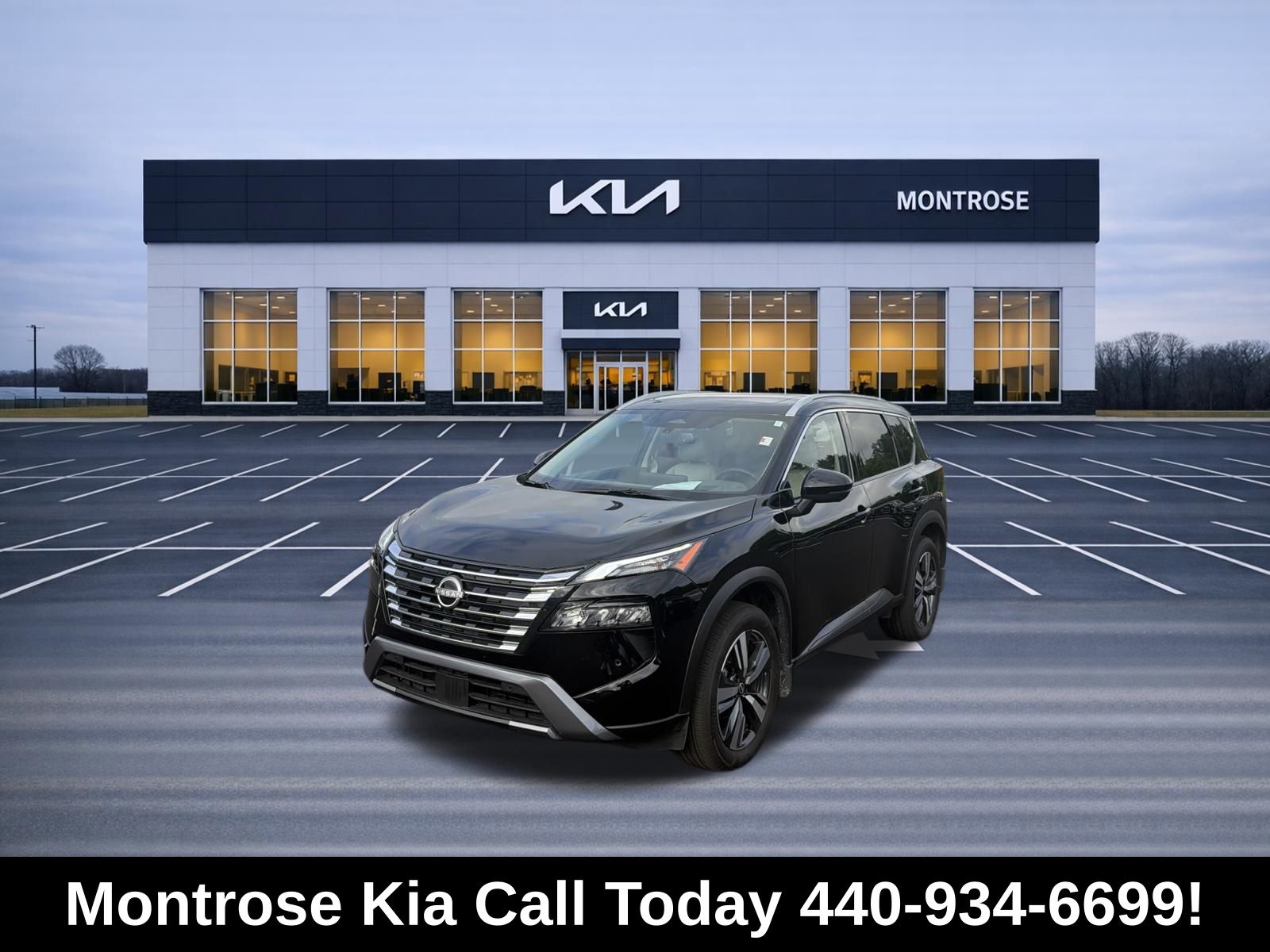 Super Black 2025 Nissan Rogue SUV / Crossover All-Wheel Drive Continuously Variable Transmission