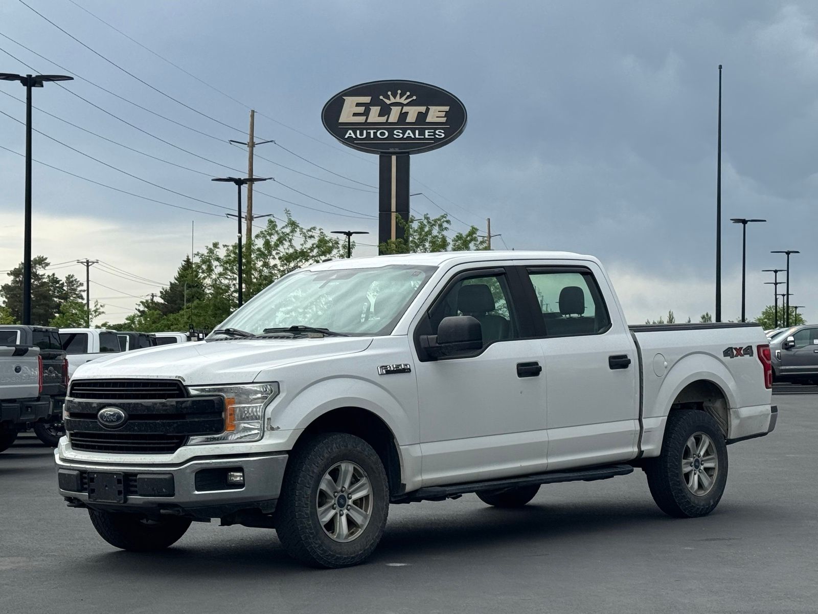 Oxford White 2019 Ford F-150 XL SuperCrew 4WD Pickup Truck Four-Wheel Drive Automatic