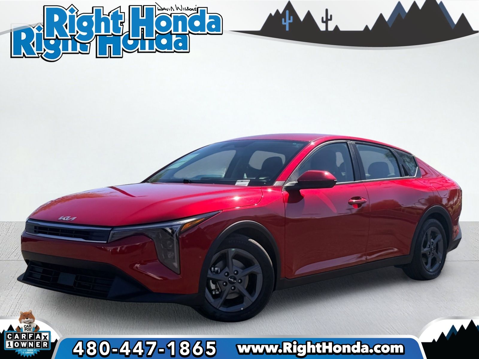 Currant Red 2025 Kia K4 LXS FWD Sedan Front-Wheel Drive Continuously Variable Transmission