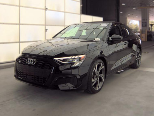 Brilliant Black 2023 Audi A3 Sedan All-Wheel Drive 7-Speed Automatic