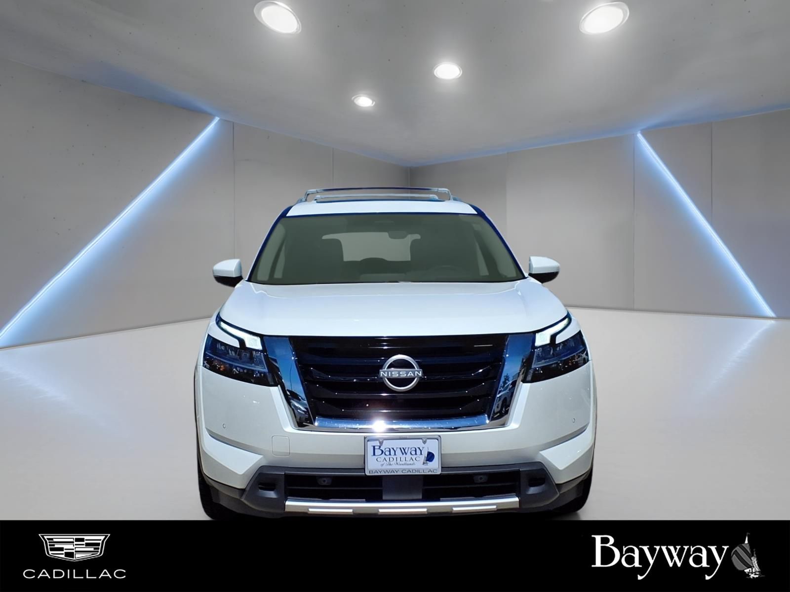 2023 Nissan Pathfinder Platinum White at Central Houston Nissan