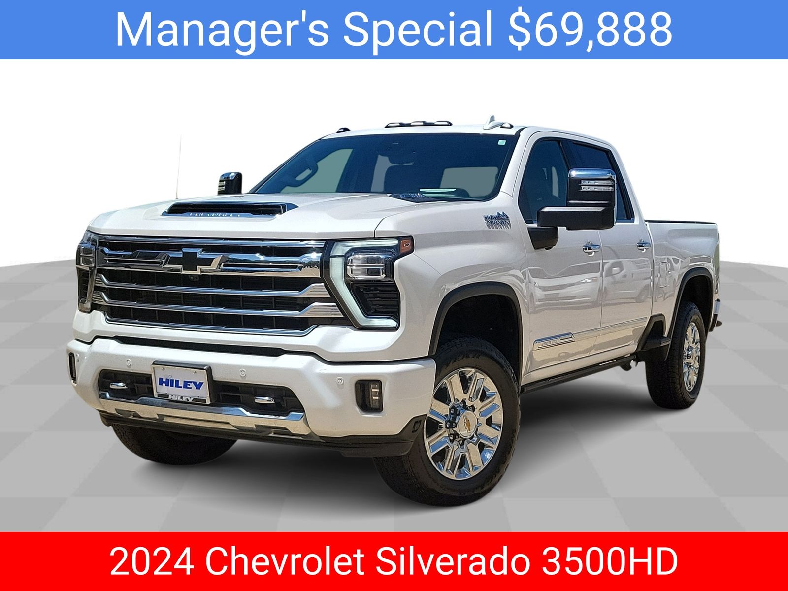 White (Iridescent Pearl Tricoat) 2024 Chevrolet Silverado 3500HD Pickup Truck Four-Wheel Drive Automatic