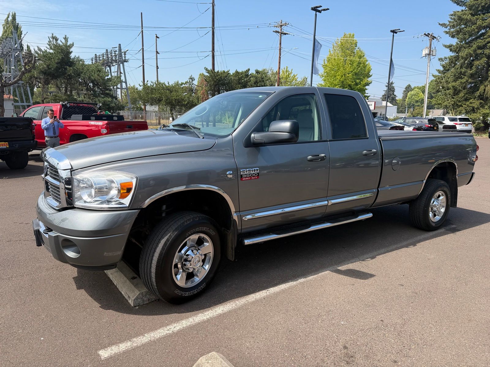 Mineral Gray Metallic 2009 Dodge RAM 3500 Pickup Truck Four-Wheel Drive 6-Speed Automatic