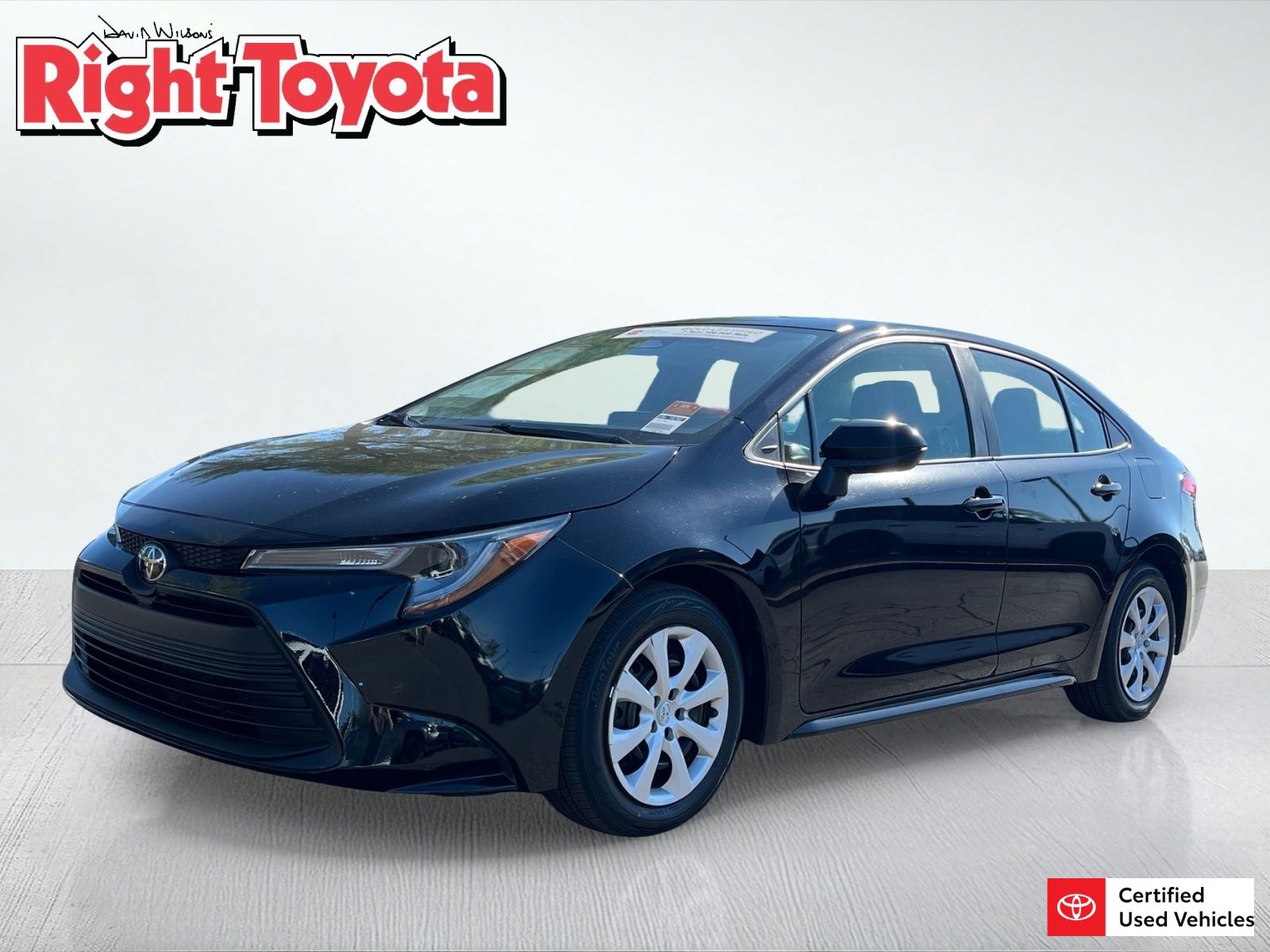 Midnight Black Metallic 2025 Toyota Corolla Sedan Front-Wheel Drive Continuously Variable Transmission