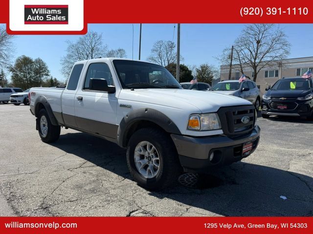 White 2008 Ford Ranger FX4 Off-Road SuperCab 4Dr Pickup Truck Four-Wheel Drive 5-Speed Automatic Overdrive