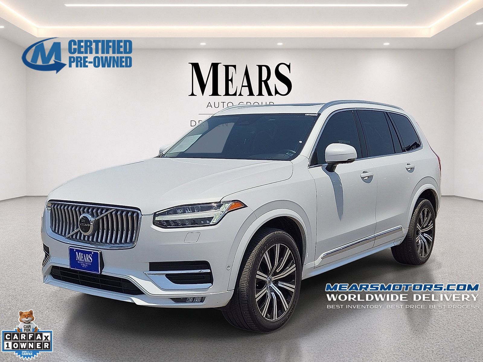 Crystal White Metallic 2023 Volvo XC90 SUV / Crossover All-Wheel Drive Automatic