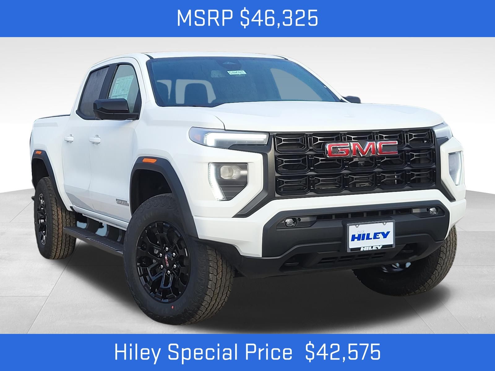 Summit White 2026 GMC Canyon Elevation Crew Cab RWD Pickup Truck 4X2 8-Speed Automatic
