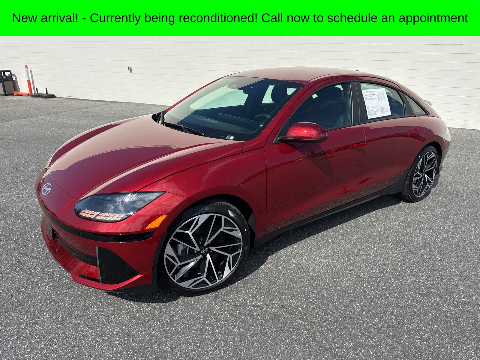 Red 2025 Hyundai Ioniq 6 SEL AWD Sedan All-Wheel Drive 1-Speed Automatic