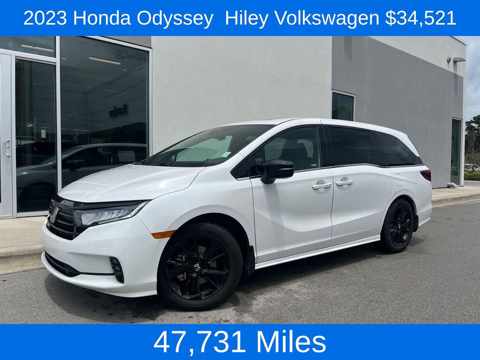 Platinum White 2023 Honda Odyssey Minivan Front-Wheel Drive Automatic