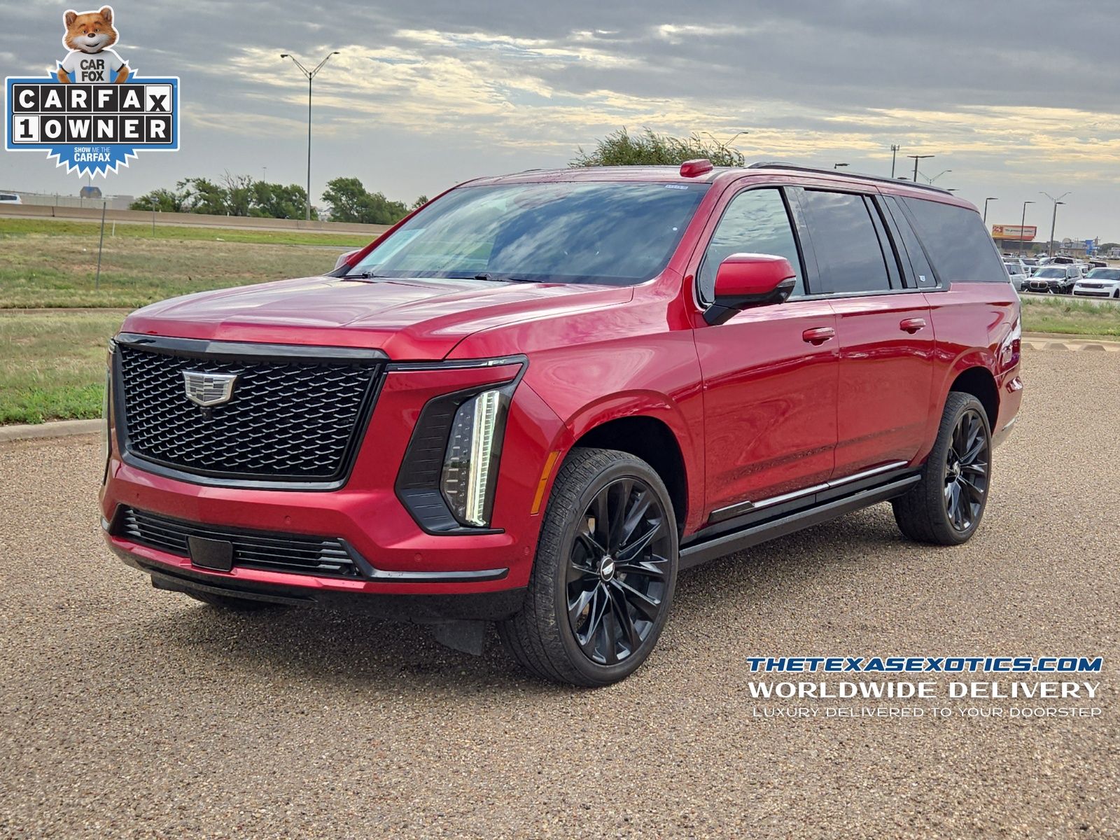 Radiant Red Tintcoat 2025 Cadillac Escalade ESV SUV / Crossover Four-Wheel Drive Automatic