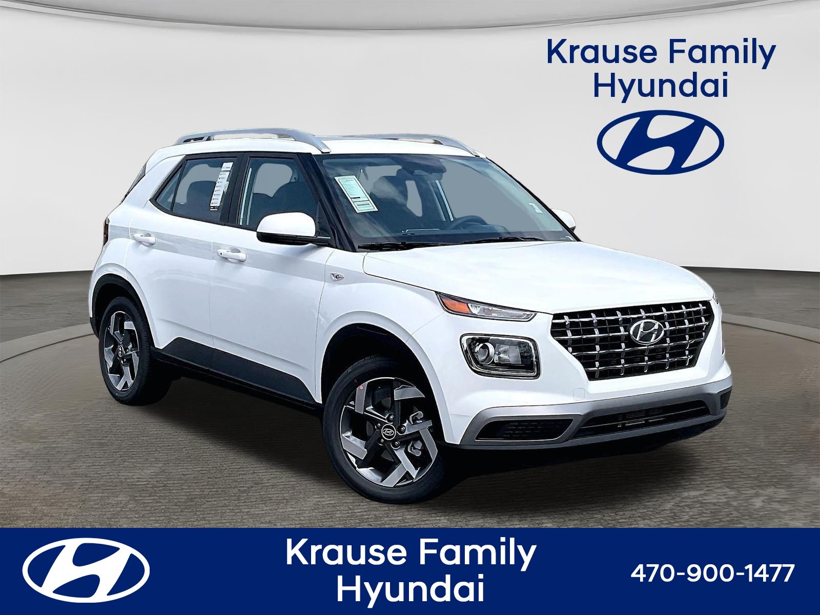 Lunar White 2026 Hyundai Venue SUV / Crossover Front-Wheel Drive Continuously Variable Transmission