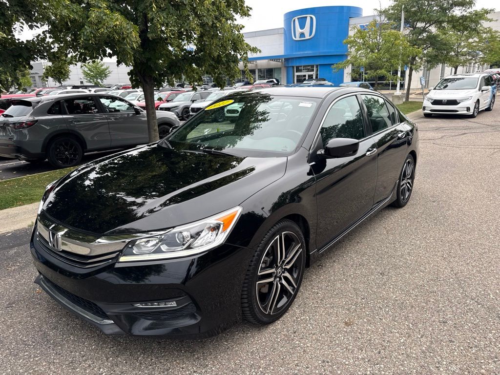 Crystal Black Pearl 2017 Honda Accord Sedan Front-Wheel Drive Continuously Variable Transmission