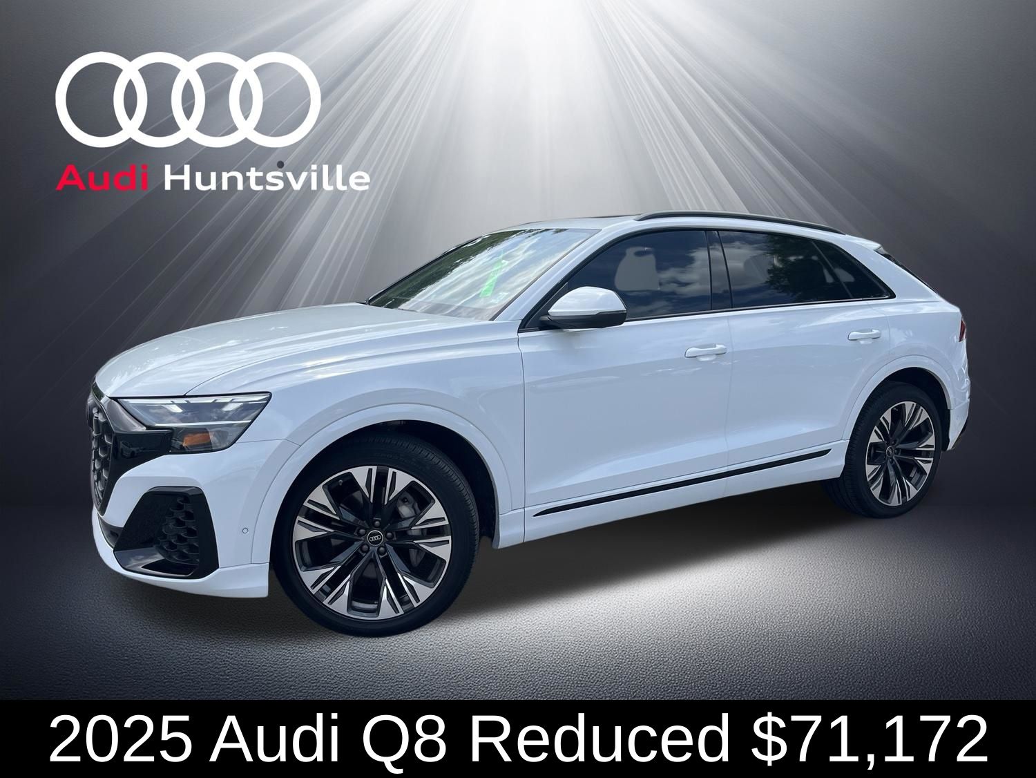 Glacier White Metallic 2025 Audi Q8 quattro Premium Plus 55 TFSI SUV / Crossover All-Wheel Drive 8-Speed Automatic