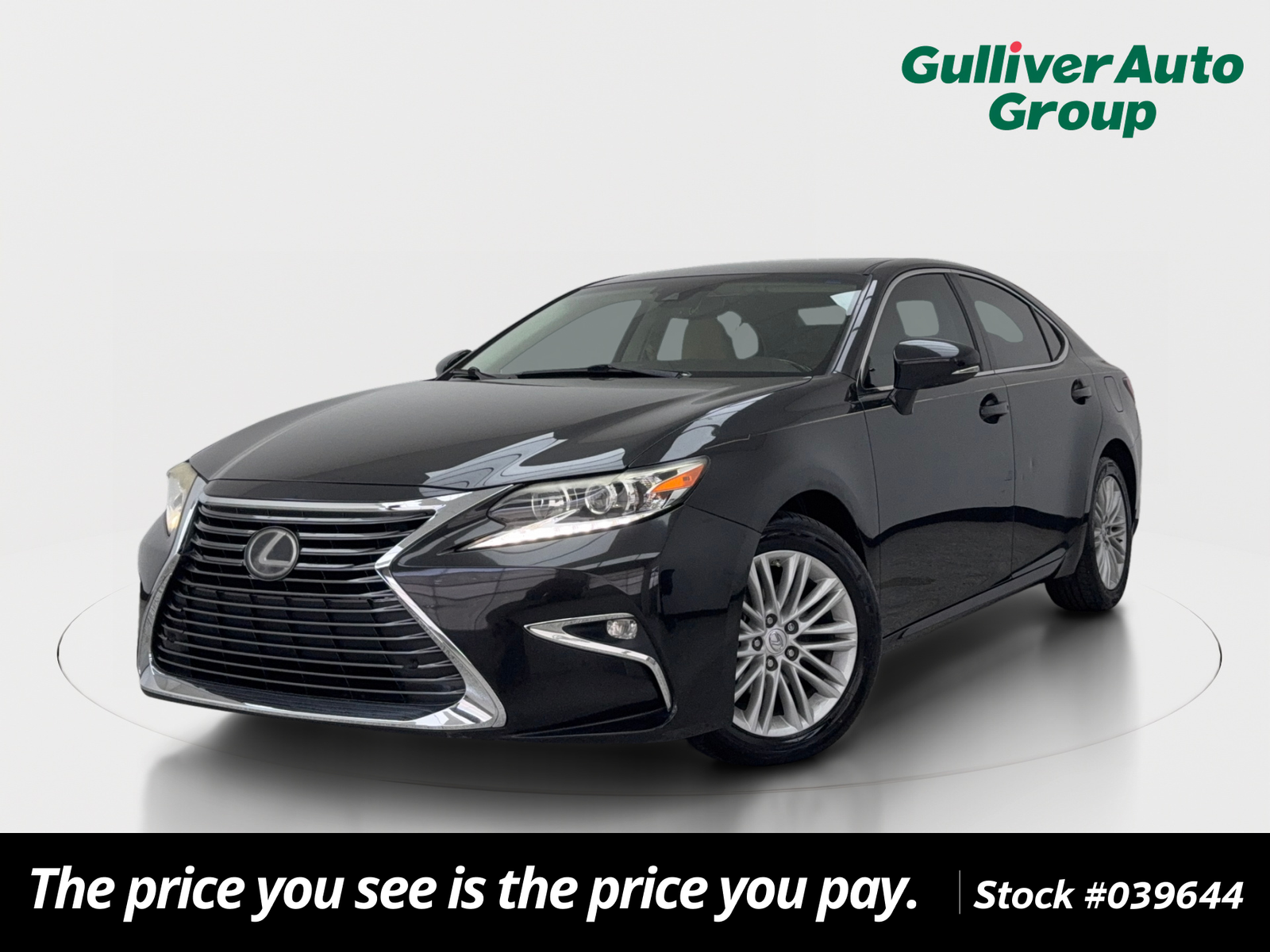 Black (Caviar) 2017 Lexus ES Sedan Front-Wheel Drive 6-Speed Automatic
