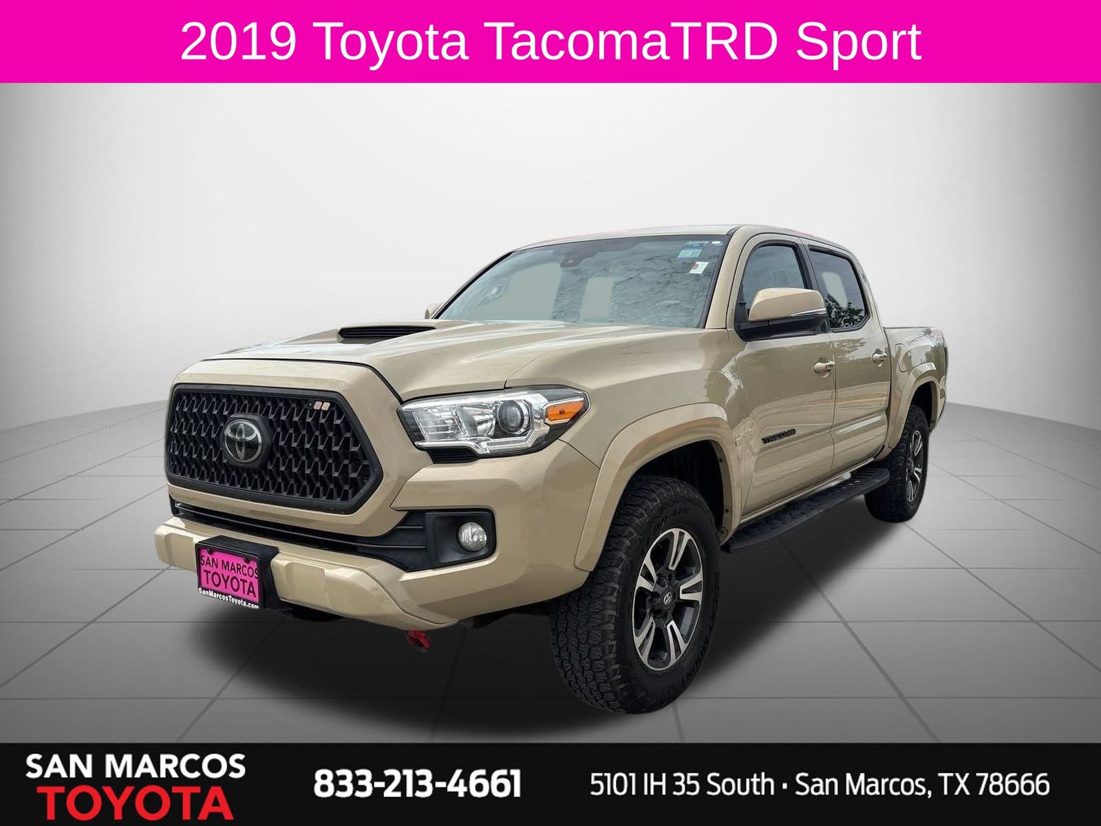 Quicksand 2019 Toyota Tacoma Pickup Truck Four-Wheel Drive 6-Speed Automatic
