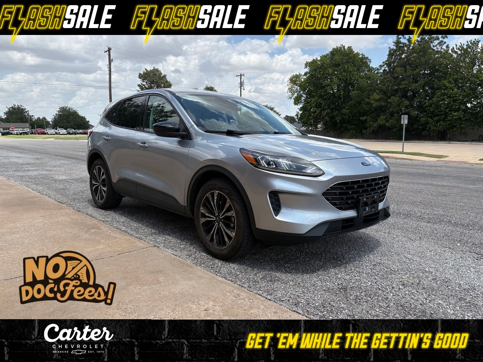 Silver Metallic 2022 Ford Escape SUV / Crossover All-Wheel Drive 8-Speed Automatic