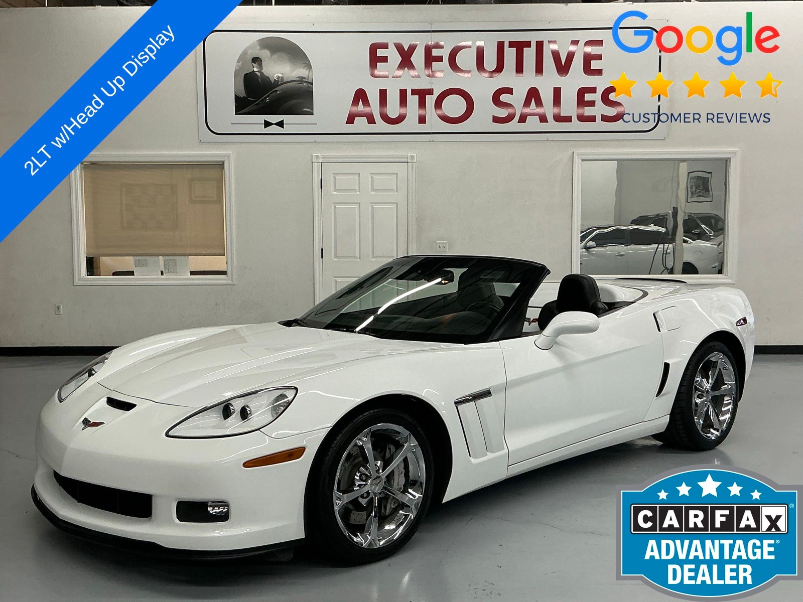 Arctic White 2012 Chevrolet Corvette Z16 Grand Sport 2LT Convertible RWD Coupe Rear-Wheel Drive 6-Speed Automatic