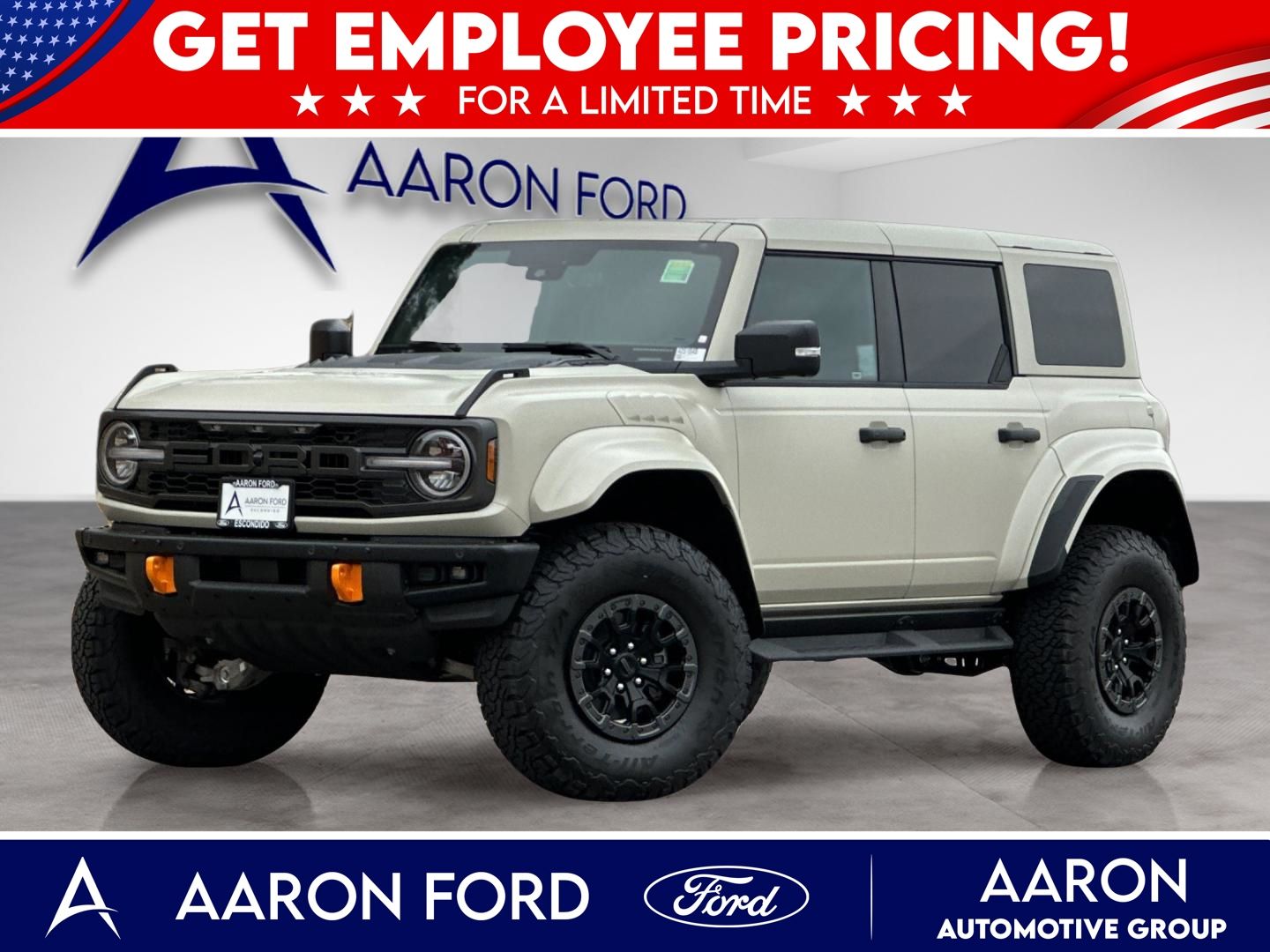 Desert Sand 2025 Ford Bronco Raptor 4WD SUV / Crossover Four-Wheel Drive Automatic