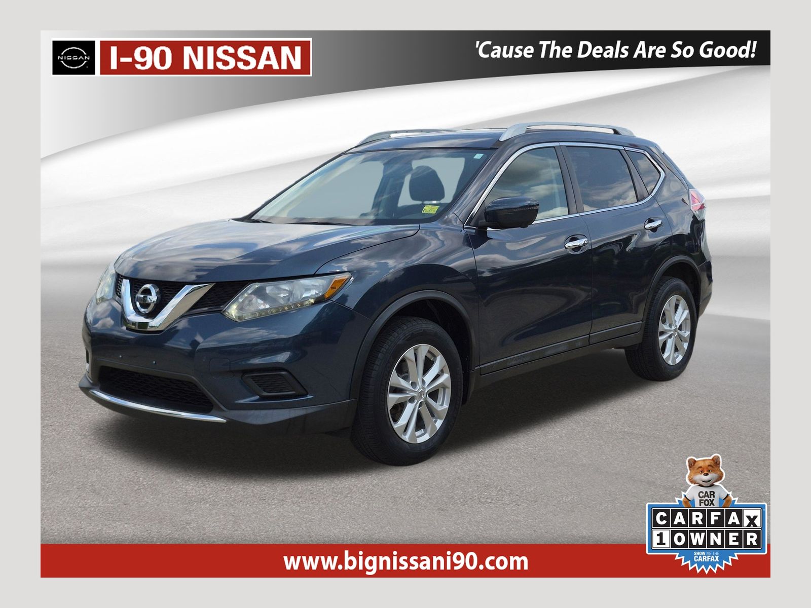 Arctic Blue 2016 Nissan Rogue SUV / Crossover All-Wheel Drive Continuously Variable Transmission