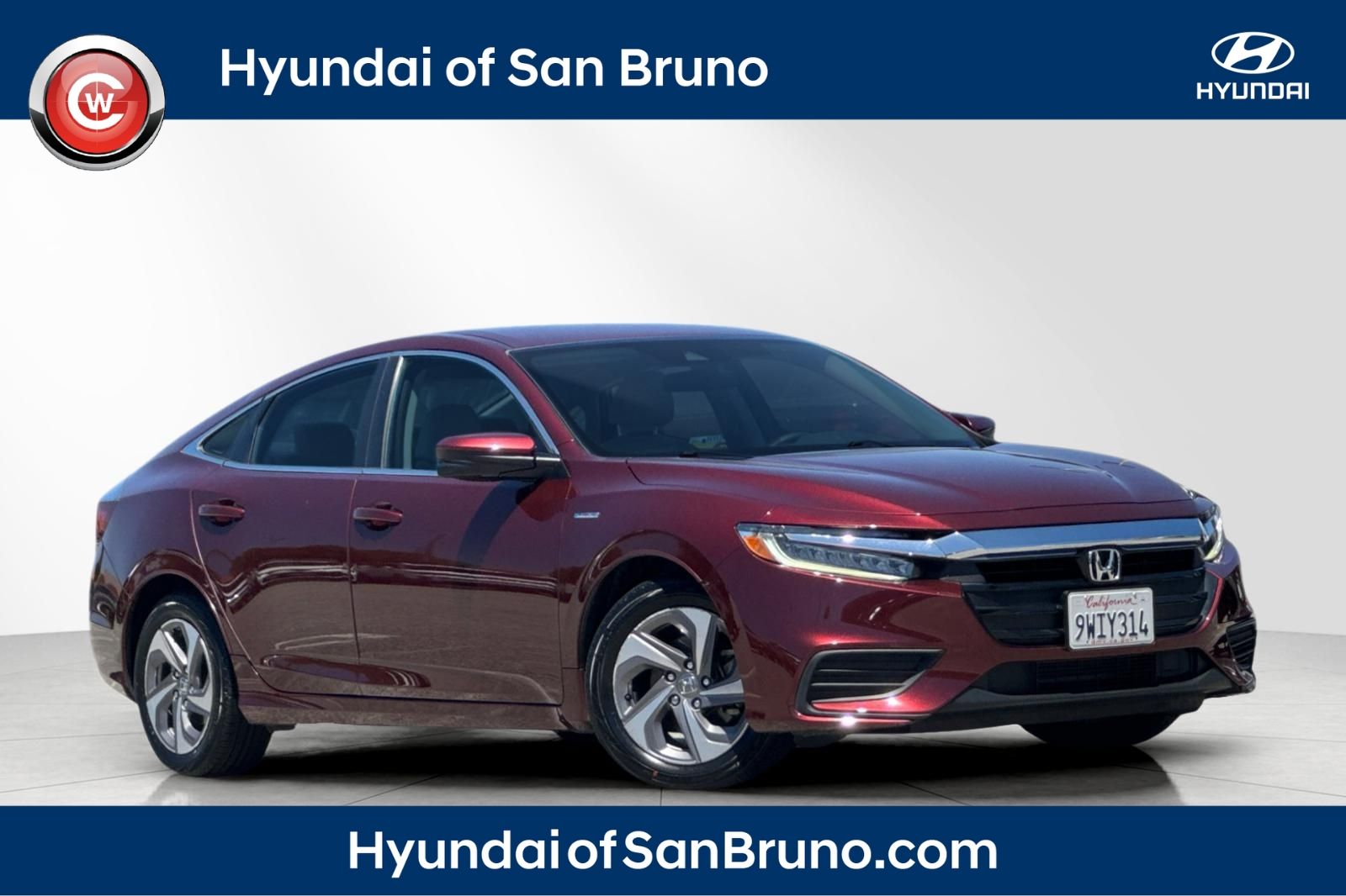 Red (Crimson Pearl) 2020 Honda Insight Sedan Front-Wheel Drive Continuously Variable Transmission