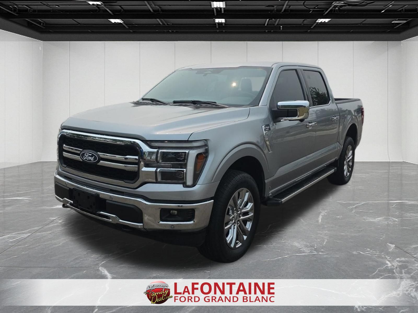 Silver Metallic 2025 Ford F-150 Pickup Truck Four-Wheel Drive Automatic