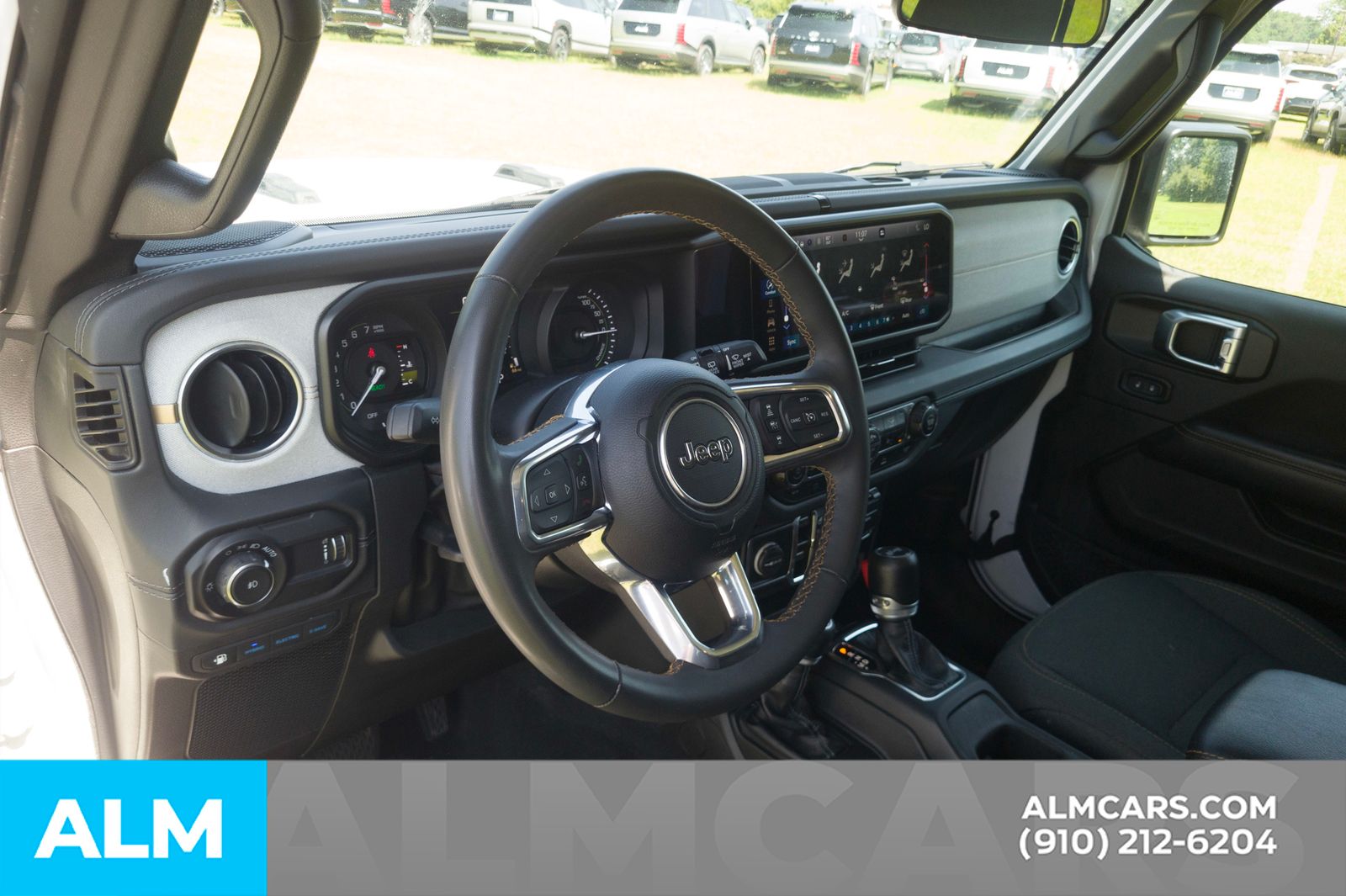 Used 2024 Bright White Clearcoat Jeep Sahara 4xe image 5