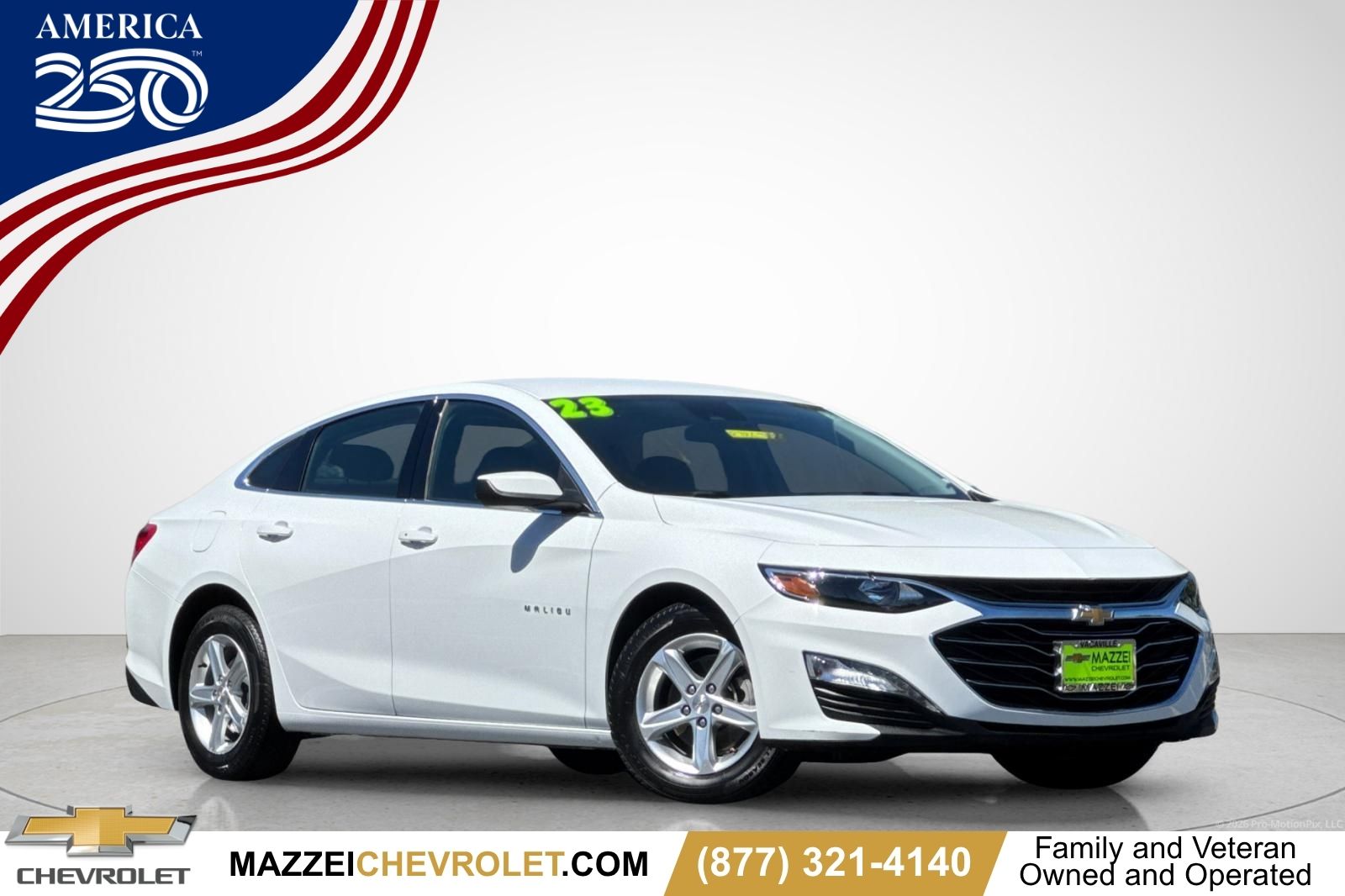 Summit White 2023 Chevrolet Malibu Sedan Front-Wheel Drive Continuously Variable Transmission