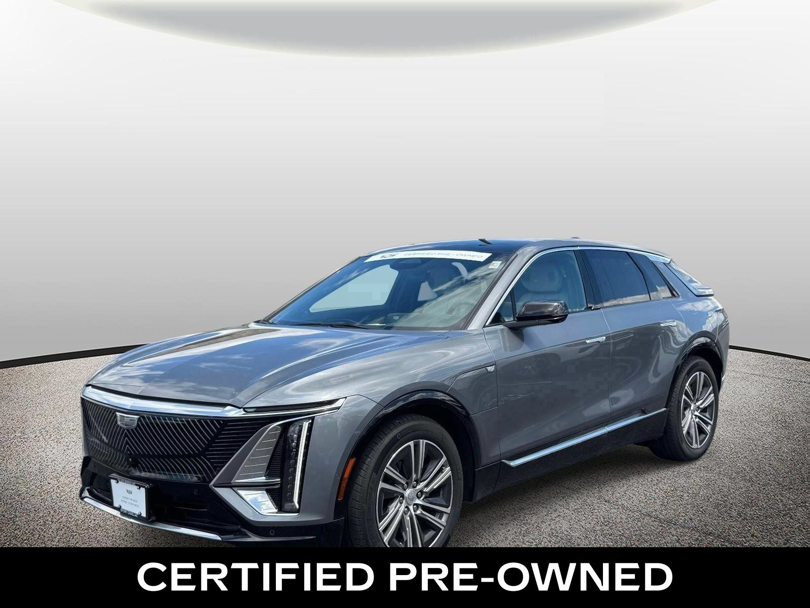 Gray (Satin Steel Metallic) 2023 Cadillac LYRIQ SUV / Crossover Rear-Wheel Drive 1-Speed Automatic