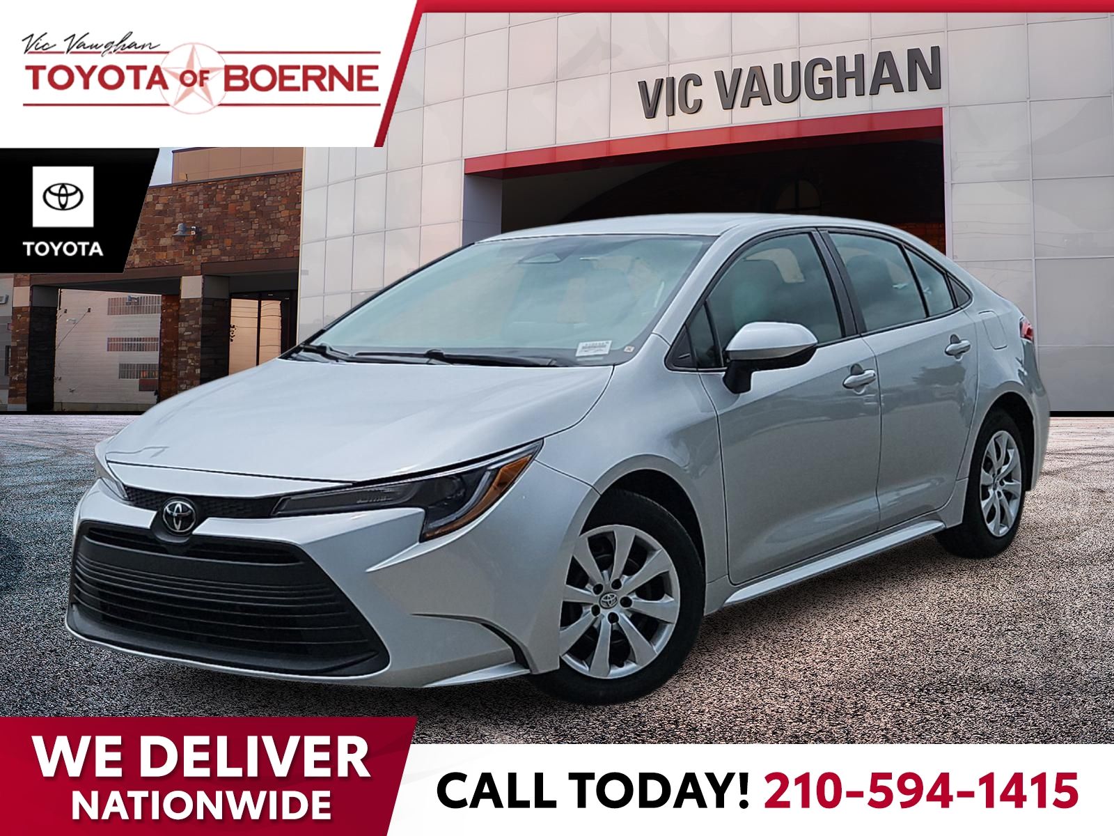 Silver 2024 Toyota Corolla Sedan Front-Wheel Drive Continuously Variable Transmission
