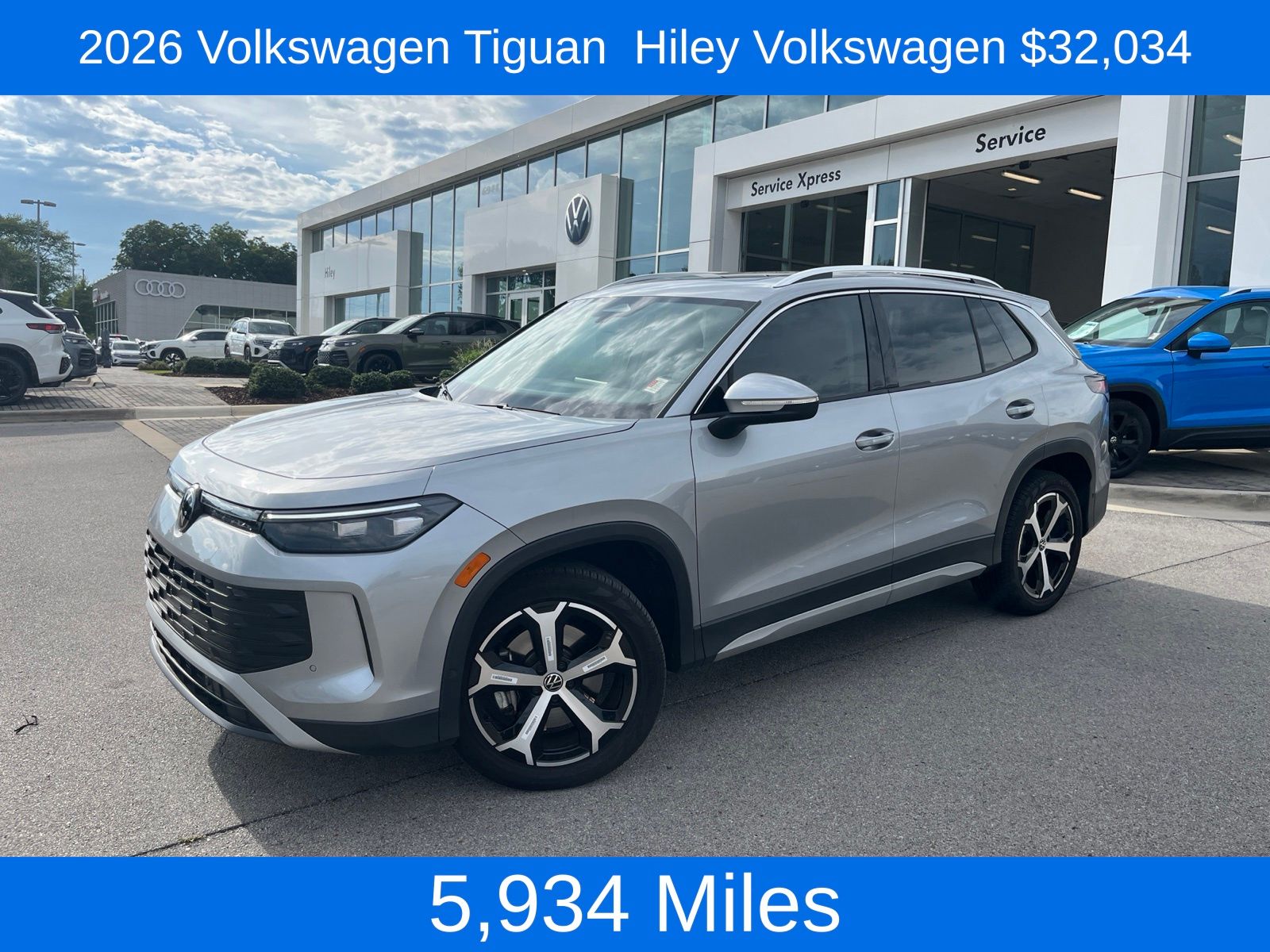 Pyrite Silver Metallic 2026 Volkswagen Tiguan SUV / Crossover All-Wheel Drive 8-Speed Automatic