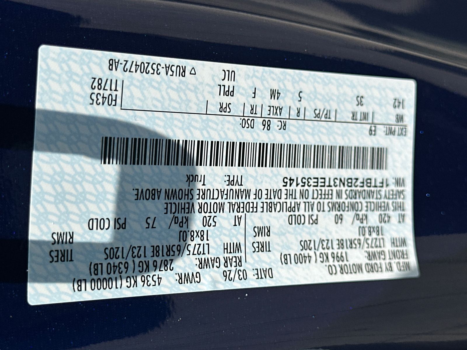 New 2026 Argon Blue Metallic Ford F-250® XLT image 30