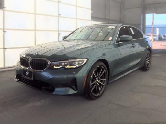 Blue Ridge Mountain Metallic 2019 BMW 3 Series Sedan Rear-Wheel Drive 8-Speed Automatic