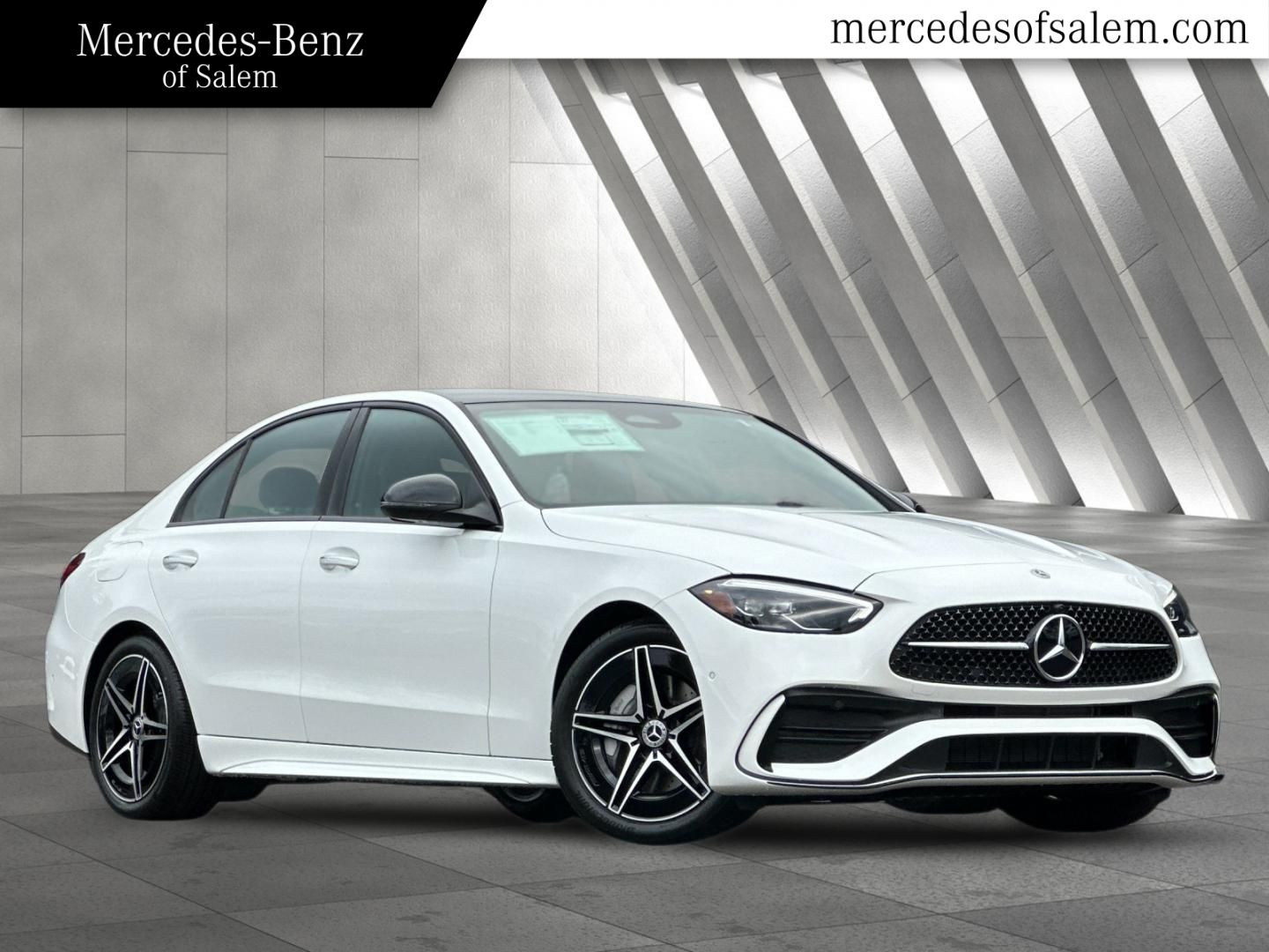 Polar White 2026 Mercedes-Benz C-Class Sedan All-Wheel Drive 9-Speed Automatic