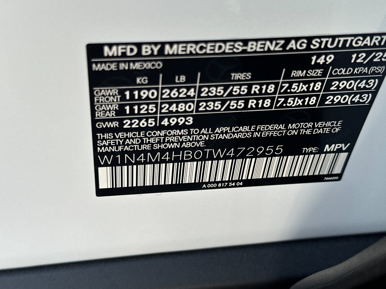 new 2026 Mercedes-Benz GLB car, priced at $52,695