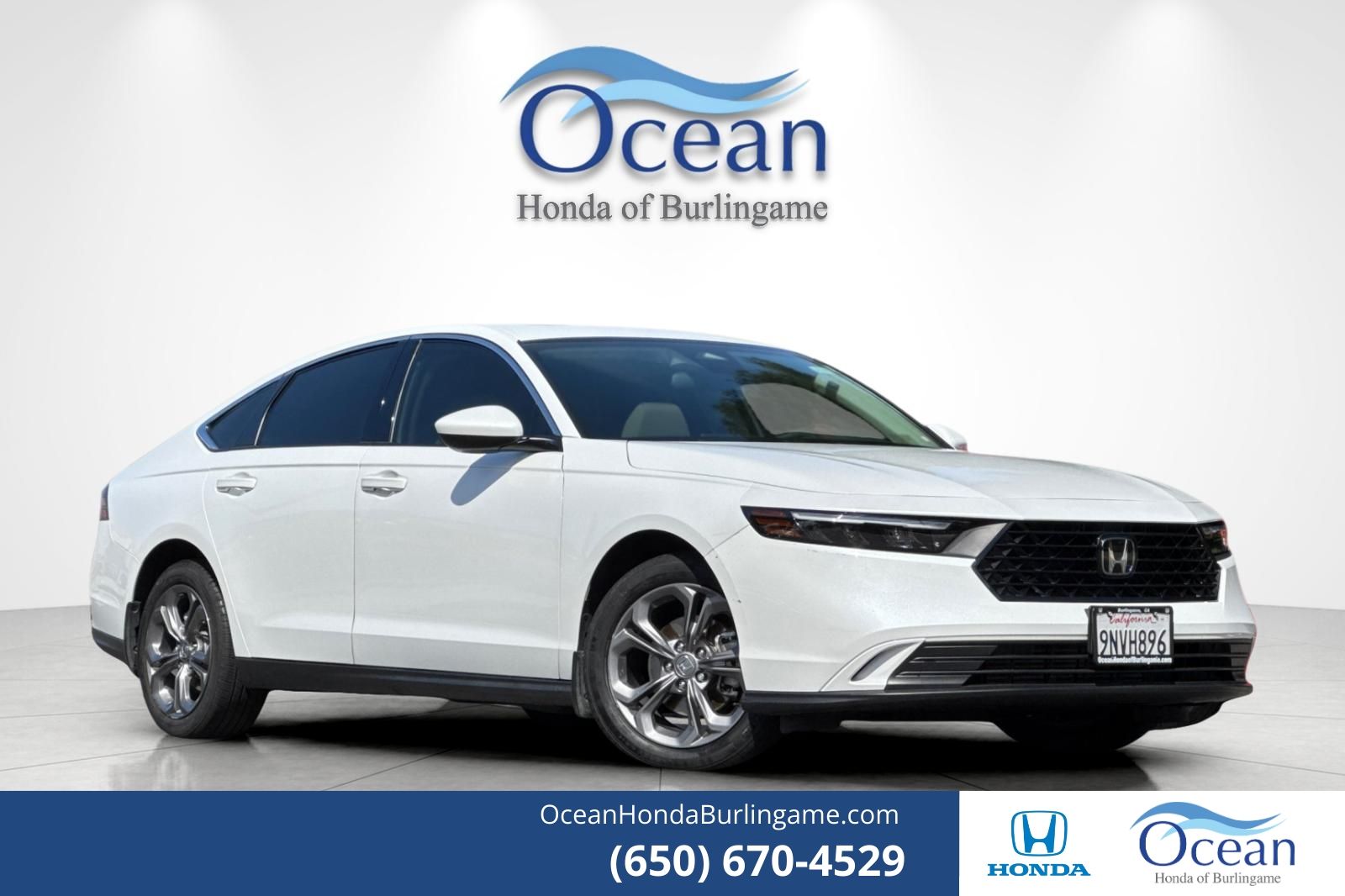 Platinum White Pearl 2024 Honda Accord Sedan Front-Wheel Drive Continuously Variable Transmission