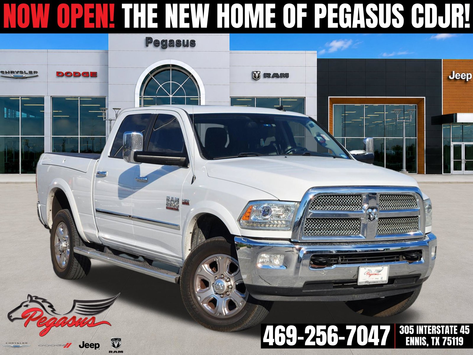 Bright White Clearcoat 2015 RAM 2500 Pickup Truck Four-Wheel Drive 6-Speed Automatic