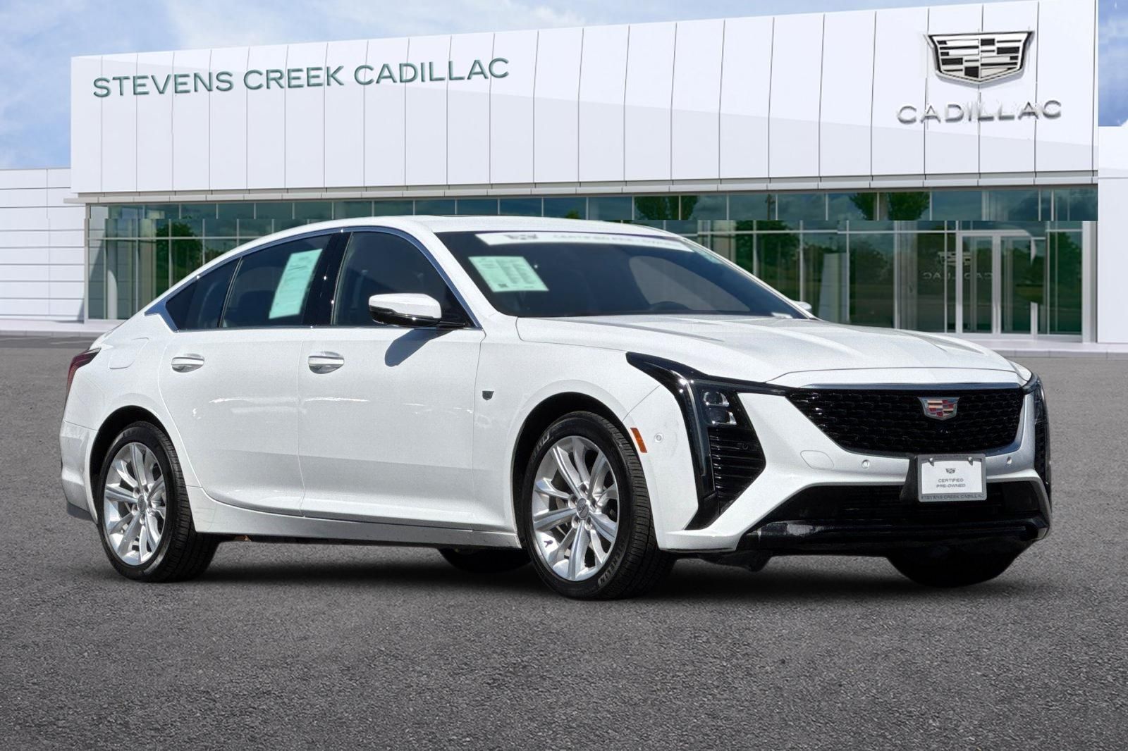 Summit White 2025 Cadillac CT5 Premium Luxury AWD Sedan All-Wheel Drive Automatic