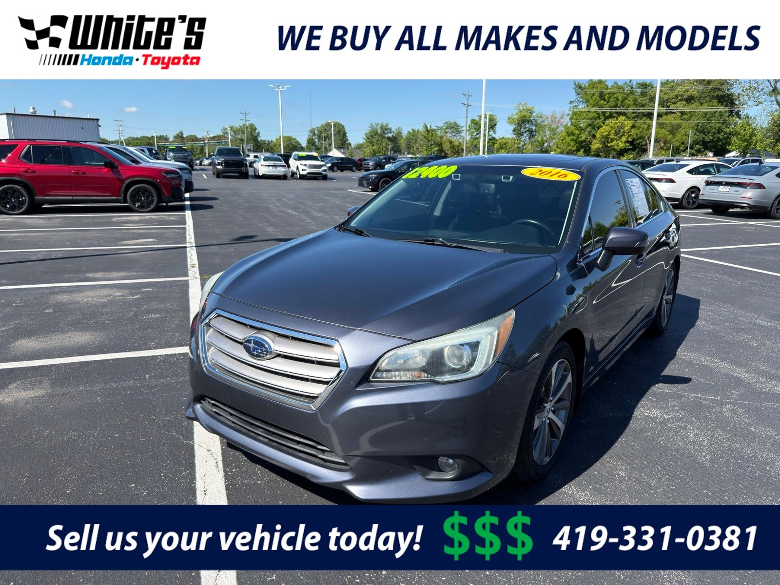 Gray Metallic 2016 Subaru Legacy Sedan All-Wheel Drive Continuously Variable Transmission