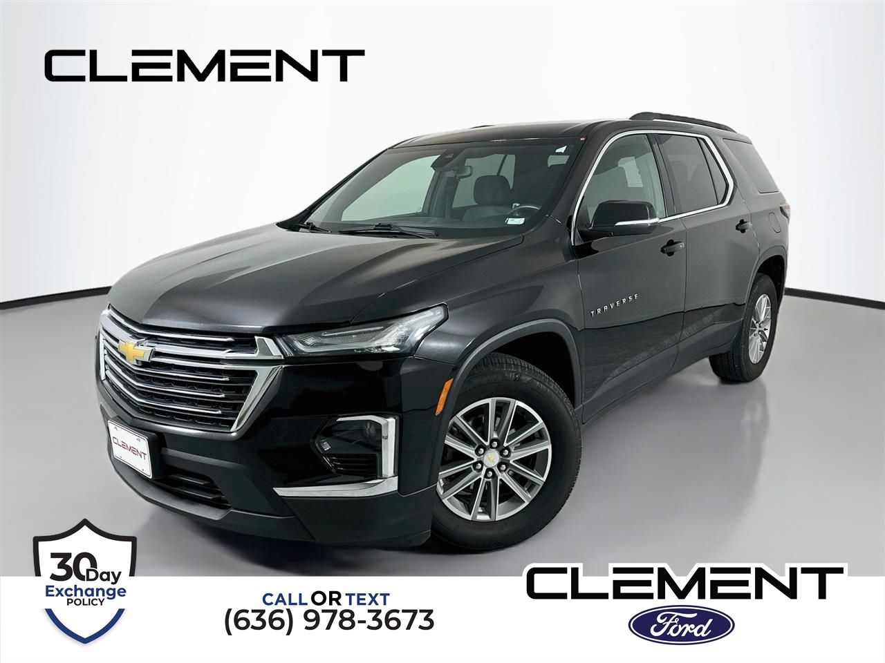 Mosaic Black Metallic 2022 Chevrolet Traverse SUV / Crossover Four-Wheel Drive 9-Speed Automatic