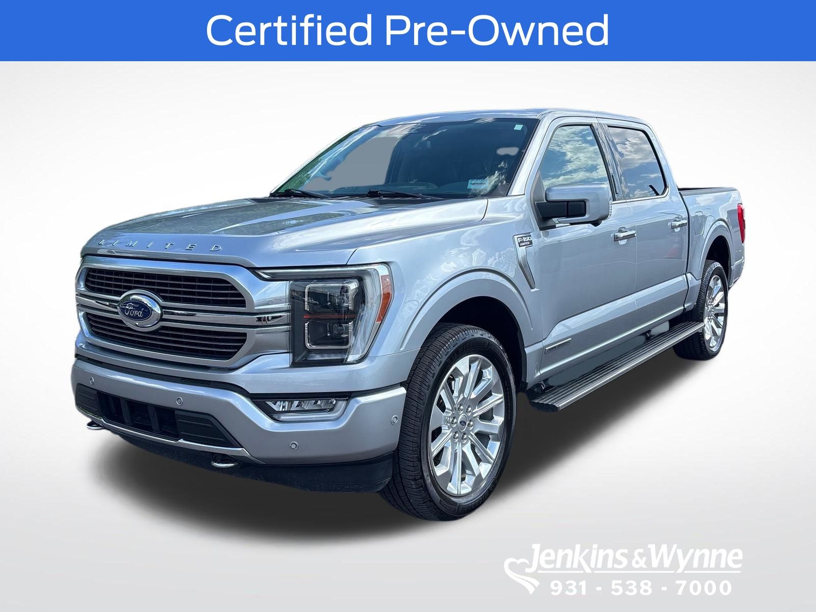 Iconic Silver Metallic 2023 Ford F-150 Limited SuperCrew 4WD Pickup Truck Four-Wheel Drive Automatic