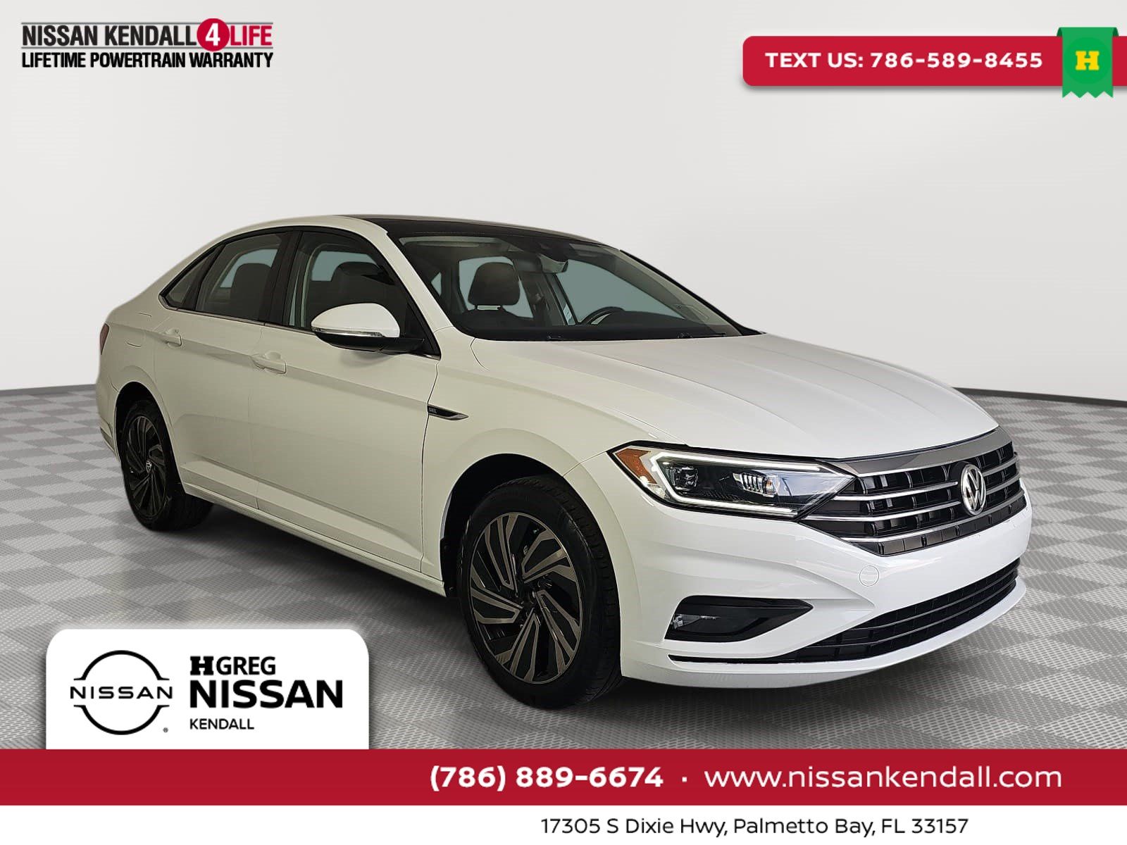 Pure White 2019 Volkswagen Jetta Sedan Front-Wheel Drive 8-Speed Automatic