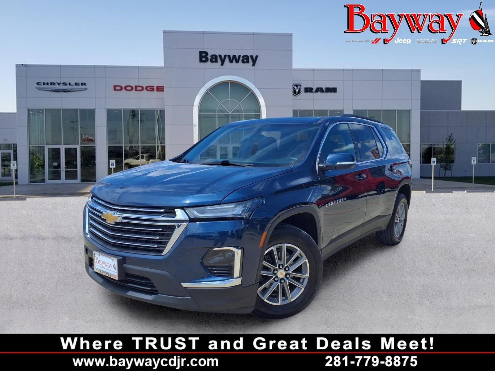2023 Chevrolet Traverse LT Blue at DeMontrond Gulf Freeway