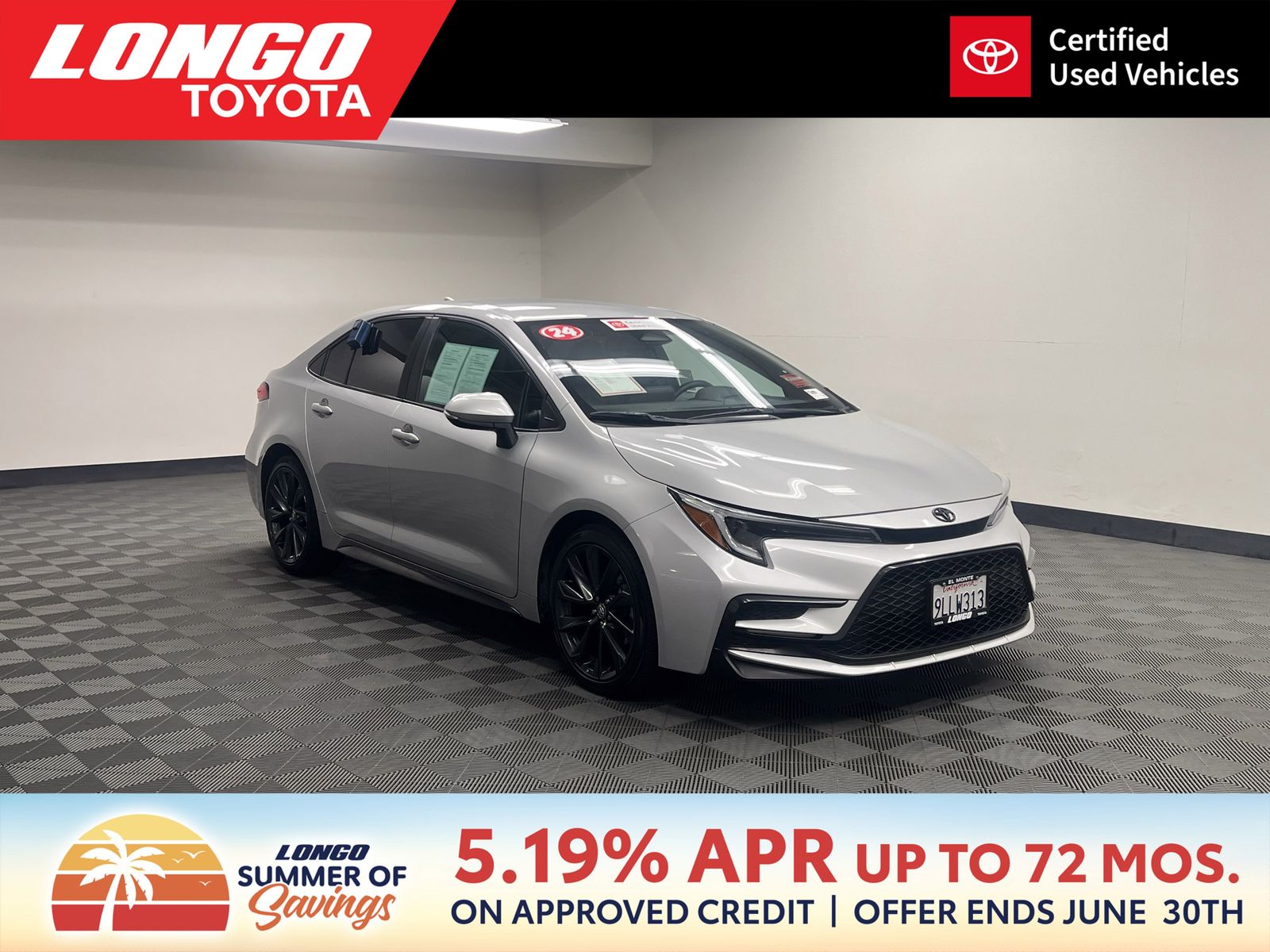 used 2024 Toyota Corolla car, priced at $21,588