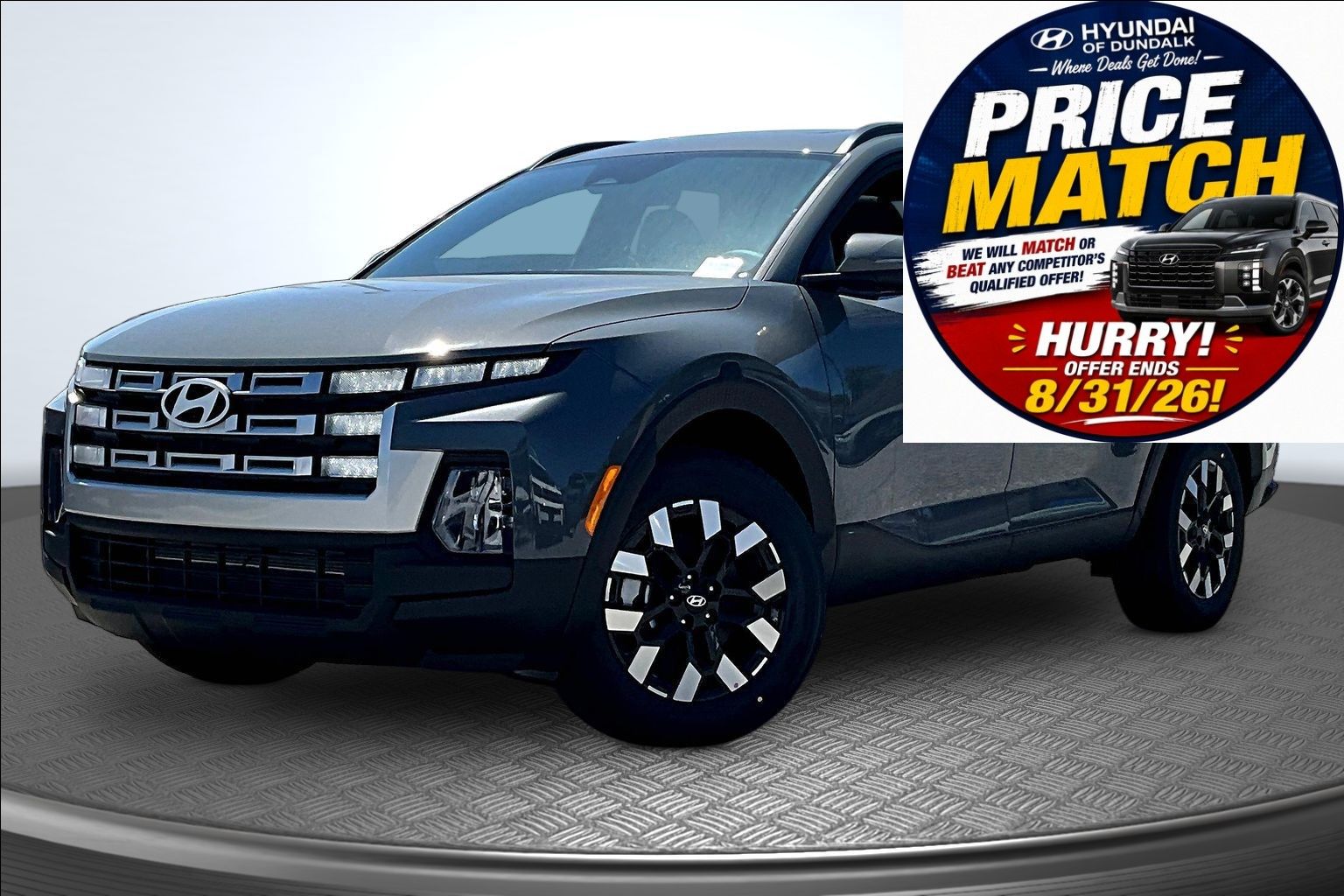 Hampton Gray 2026 Hyundai Santa Cruz Pickup Truck All-Wheel Drive 8-Speed Automatic