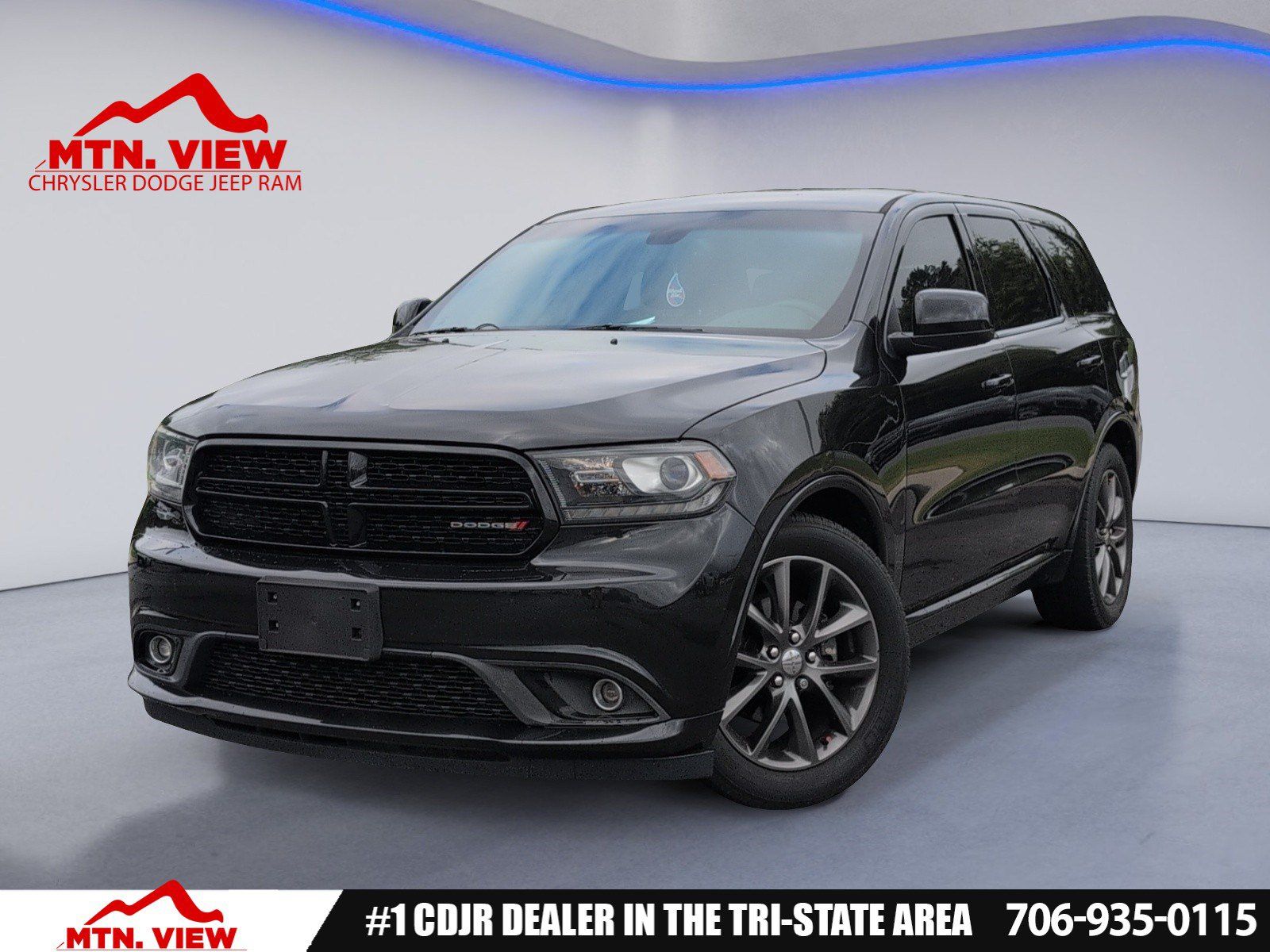 Brilliant Black Crystal Pearlcoat 2015 Dodge Durango SUV / Crossover Rear-Wheel Drive 8-Speed Automatic