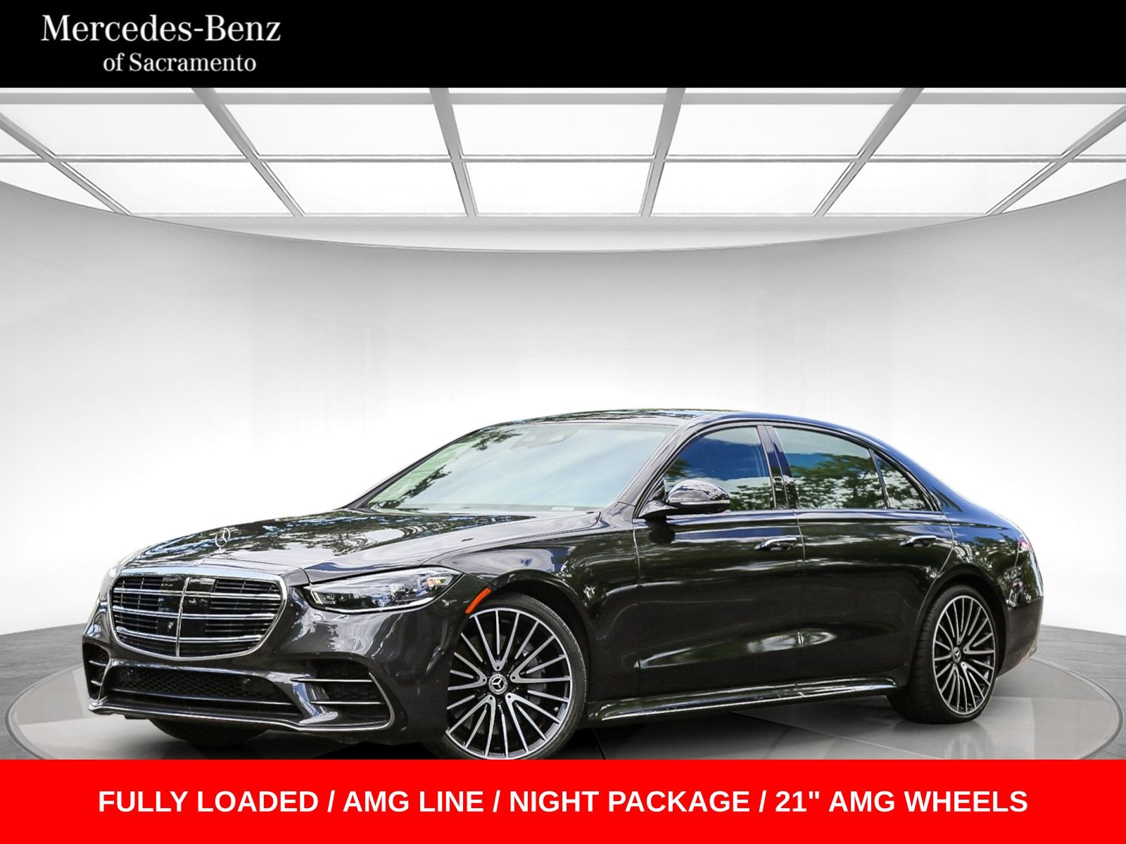 Graphite Gray Metallic 2023 Mercedes-Benz S-Class Sedan All-Wheel Drive 9-Speed Automatic