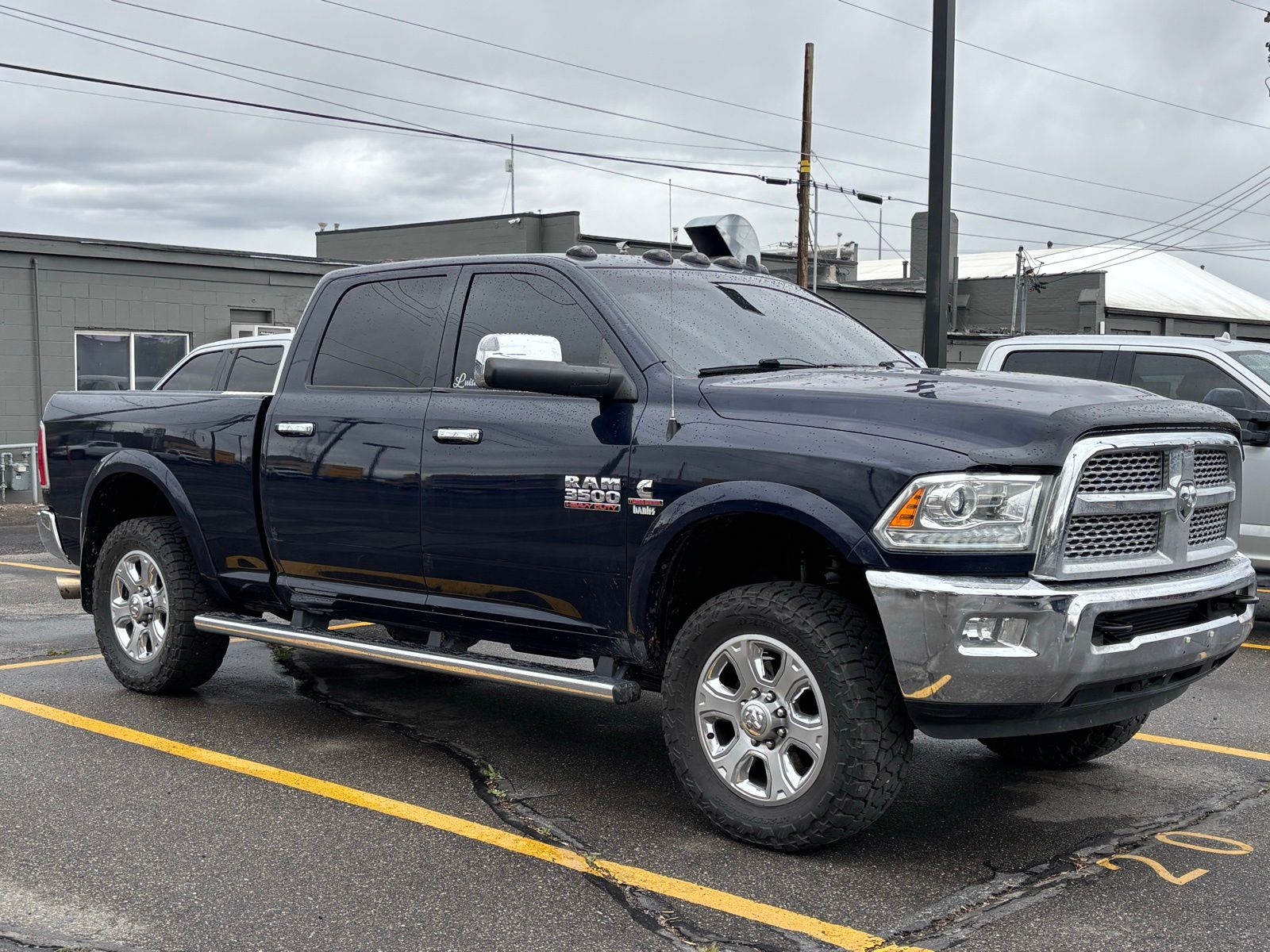 True Blue Pearlcoat 2015 RAM 3500 Laramie Crew Cab 4WD Pickup Truck Four-Wheel Drive 6-Speed Automatic