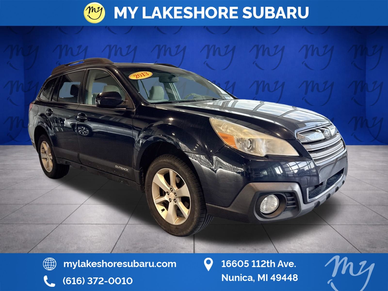 Blue (Deep Indigo Pearl) 2013 Subaru Outback 2.5i Premium Wagon All-Wheel Drive Continuously Variable Transmission
