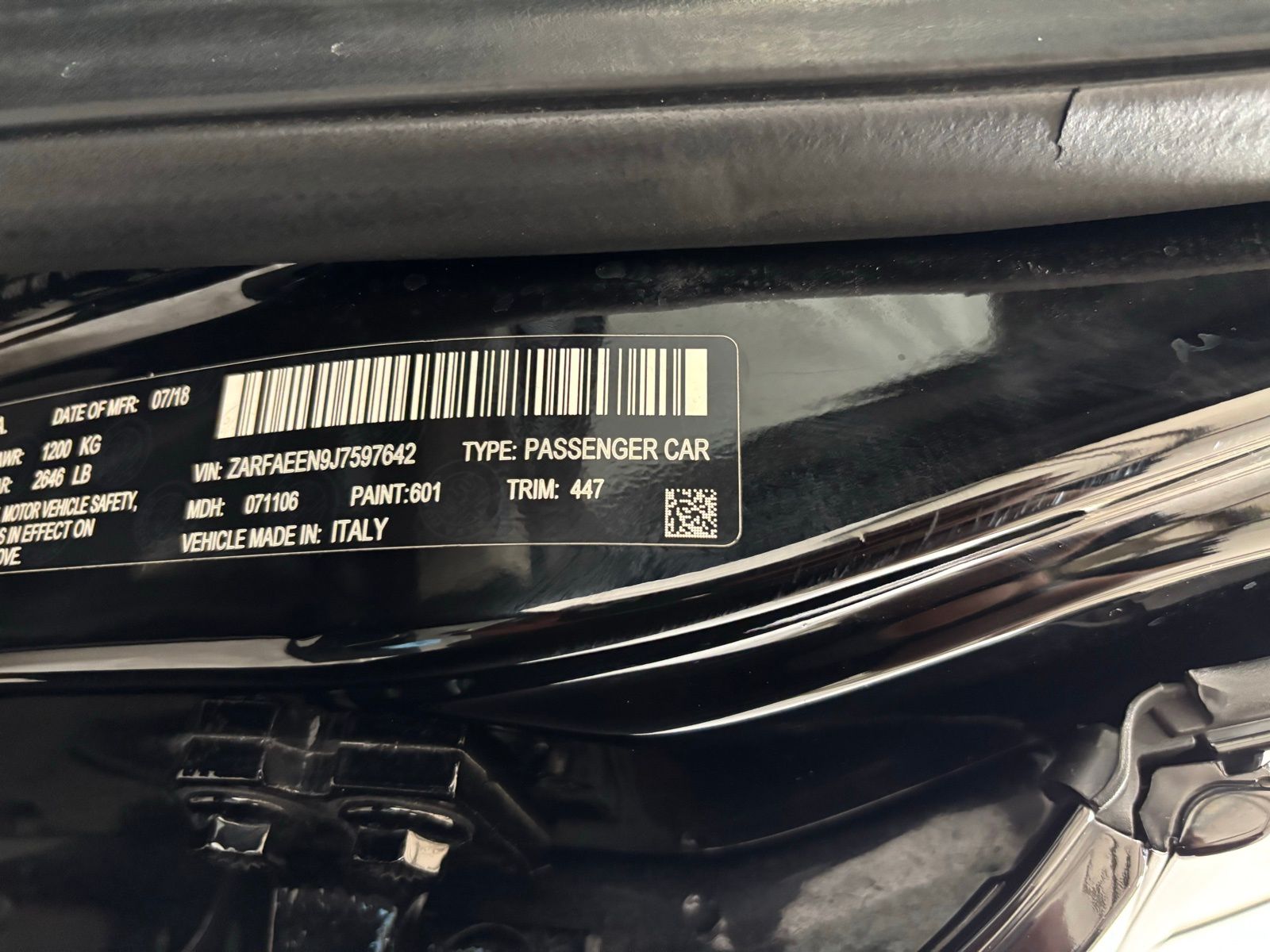 Used Car 2018 Alfa Romeo Giulia  Ti Sport For Sale Under $20,000 In Austin, Texas