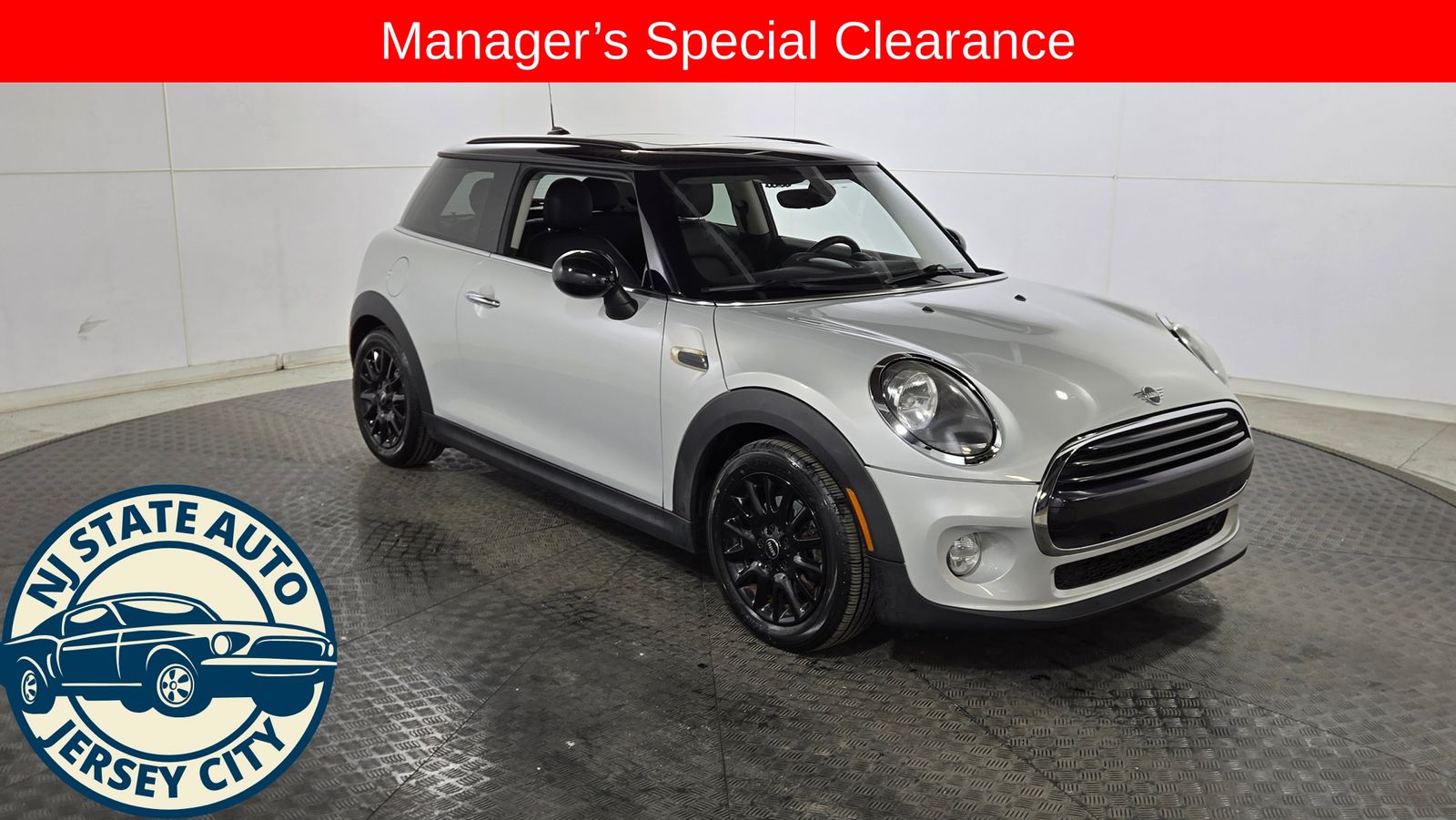 White Silver 2019 MINI Cooper Hatchback Front-Wheel Drive 6-Speed Automatic